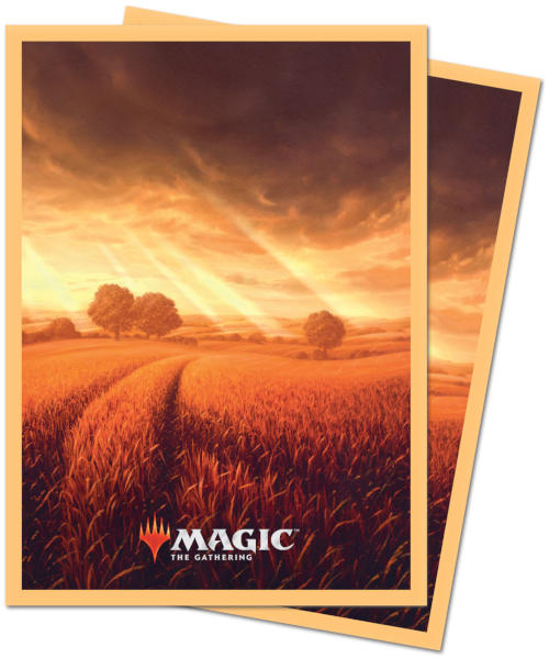 Ultra Pro Standard Size MTG Unstable Lands Sleeves - Plains - 100ct